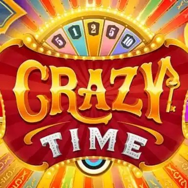 Crazy Time online game logo by Evolution on esc-casino.online